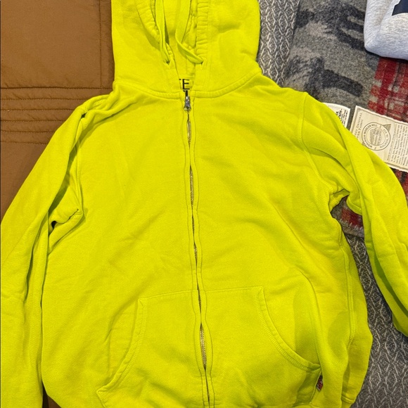 Freecity Bright Yellow Zip-Up Hoodie - Picture 1 of 3